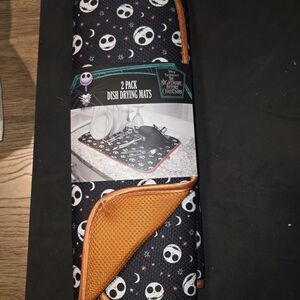 Disney Nightmare Before Christmas Dish Drying Mats - Black and Orange